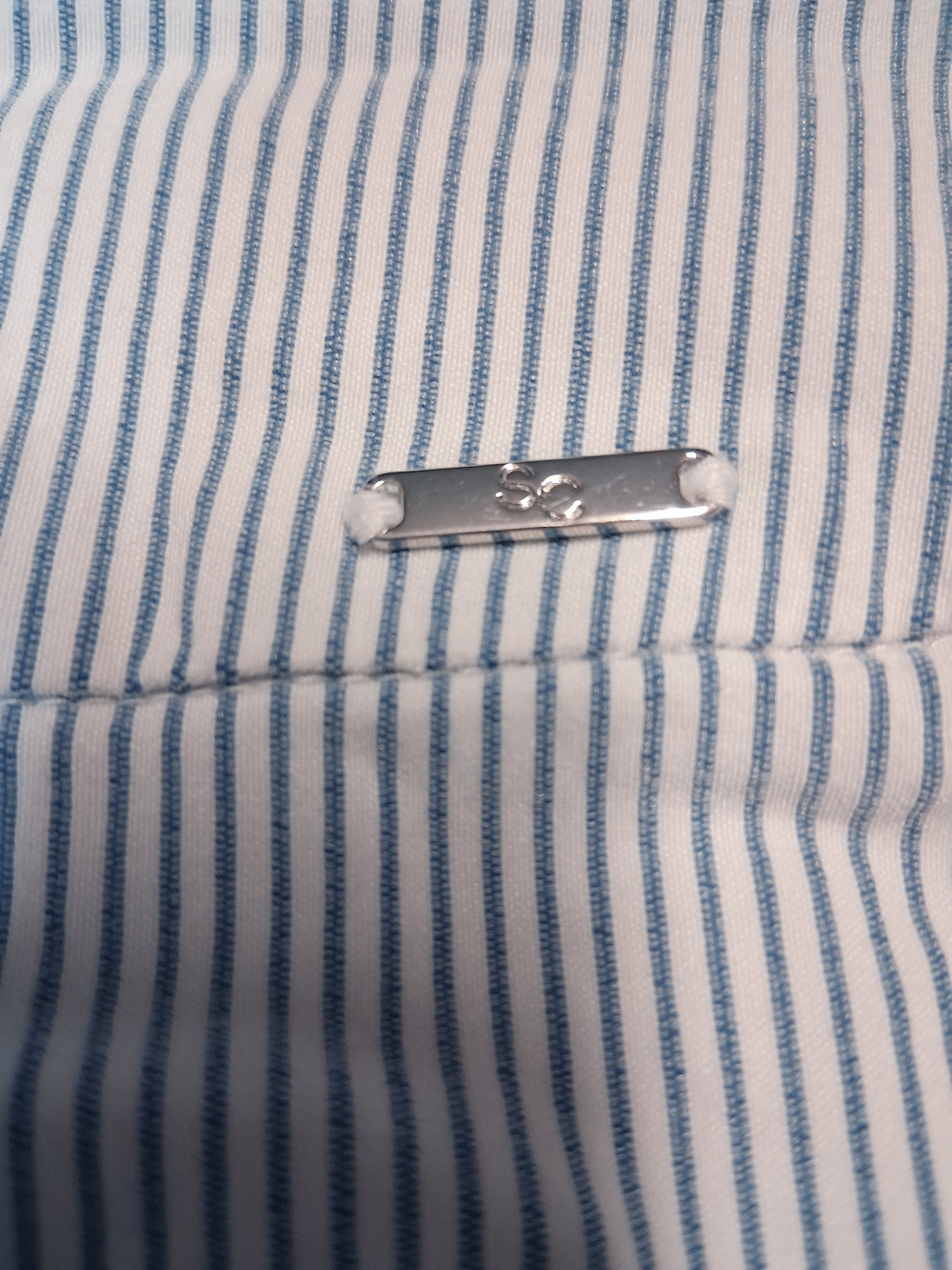Blue and White Striped Sport Skort  Rayon - Picture 11 of 11